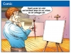 Cartoon Zeitschrift Volksbank Heilbronn-Idee Jörg Rentrop