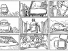 Shooting Board -Mad Dogs. Storyboard for an action sequence I did for the British TV Series